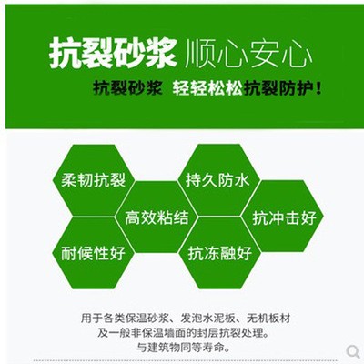 自有工厂内外墙抹面找平抗裂聚合物抹面砂浆抗渗墙面抹灰材料图3