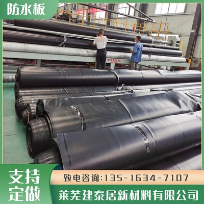 现货供应防水板 鱼塘填埋场藕池防渗膜 养殖场隧道建筑材料防水板图4