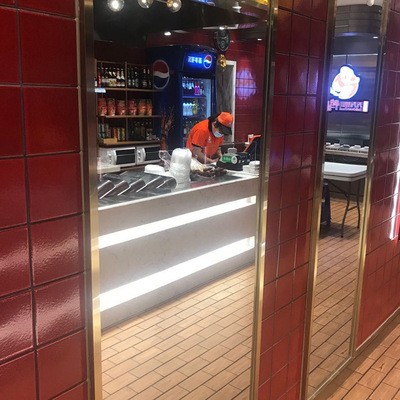 红色窑变砖 酒红色窑变瓷砖 餐厅酒店门头红色瓷砖 淄博工厂批发图2
