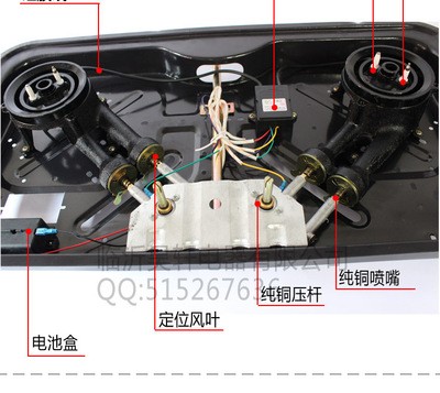 厂家直销嵌入式不锈钢灶具 嵌入式玻璃节能炉具家用燃气灶具图3