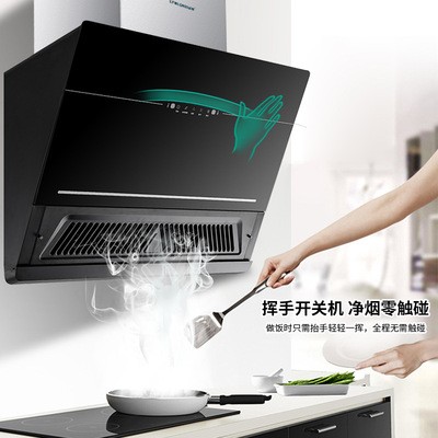 现货批发 公共烟道克星抽油烟机 侧吸大吸力热炫洗 家用吸油烟机图2