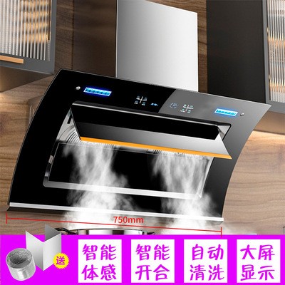 现货家用吸油烟机自动开合 大吸力双电机 自动清洗侧吸式抽油烟机图4