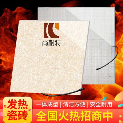 广东佛山新贵族抛光地板砖 800*800发热瓷砖 客厅地面速热地暖砖图3