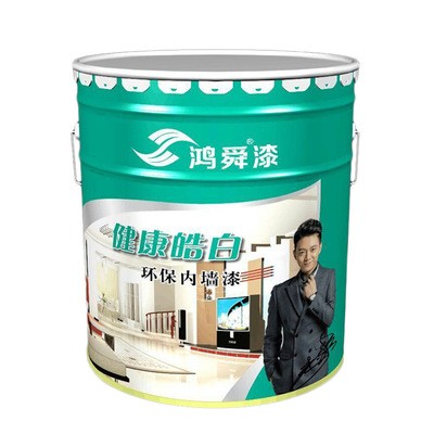 鸿舜厂家供应内墙漆 健康家庭装修墙面白色水性乳胶漆 可调色图2