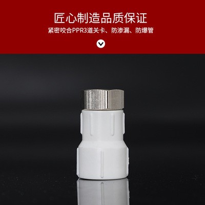 精品PPR小活接 直接 弯头 三通 热水器太阳能铜活接 水表接头厂家图4