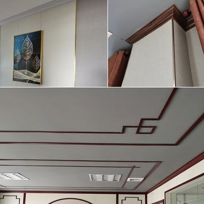 现代简约竹木纤维墙板墙角收边踢脚线 轻奢阴角阳角10cm地脚线图4