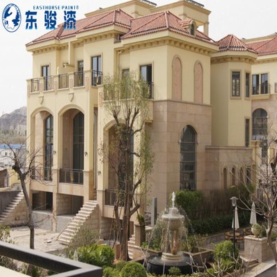 厂家批发外墙真石漆 楼盘别墅仿大理石漆涂料 包工包料施工图3