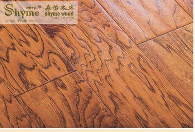 山核桃 仿古 多层实木 三层 复合地板 广州木地板 出口厂家图4