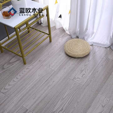 蓝欧木业白橡红橡欧橡木冷色灰色主流格丽斯手擦拉丝实木地板厂家图3