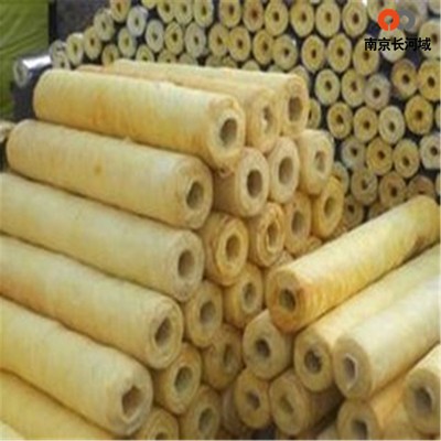 钢套钢蒸汽保温管管道岩棉管 贴铝箔岩棉管壳 防火岩棉管图3
