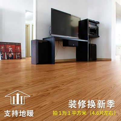圣棋SPC地板锁扣石塑地板PVC卡扣式防水防滑防火木纹环保家用地板图2