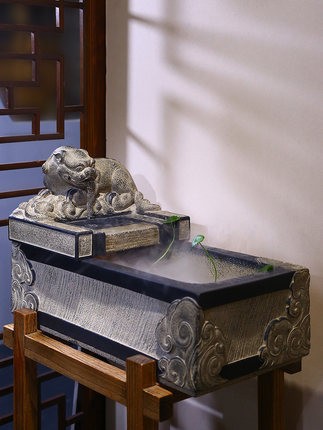 汉韵堂喷泉流水摆件客厅室内招财摆设开业生财循环水景观水系造景图1