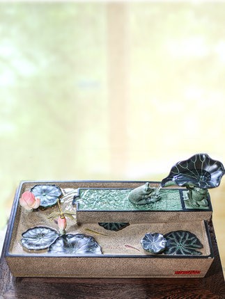 汉韵堂创意招财流水摆件中式客厅玄关家居摆设开业礼品装饰小水景图3
