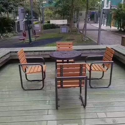 内江木塑地板红之森防潮塑木地板***图3