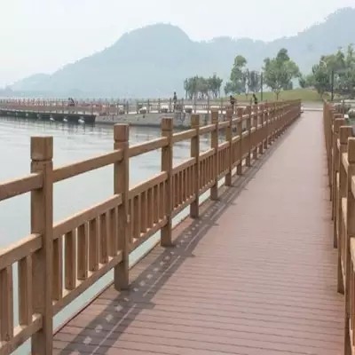 西藏木塑地板，户外地板防腐，景区栈道用图3