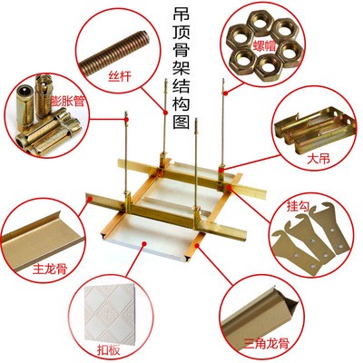 现货库存批发集成吊顶副龙骨三角龙骨 吊顶三角龙骨 扣板龙骨辅料图5