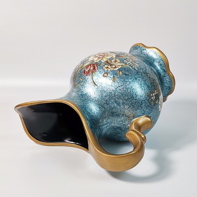 欧式轻奢工艺花瓶插花瓶陶瓷彩绘家居装饰品大号桌面花瓶客厅摆件图4