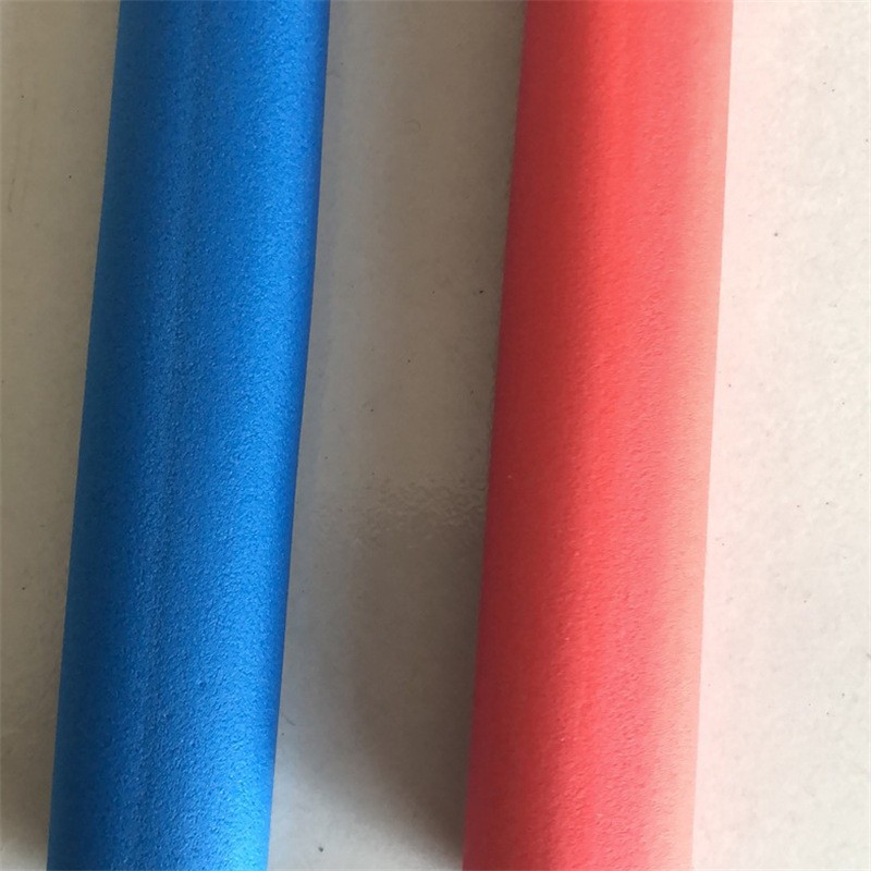 现货供应 红蓝橡塑海绵保温管 地暖水管用彩色橡塑保温管图5
