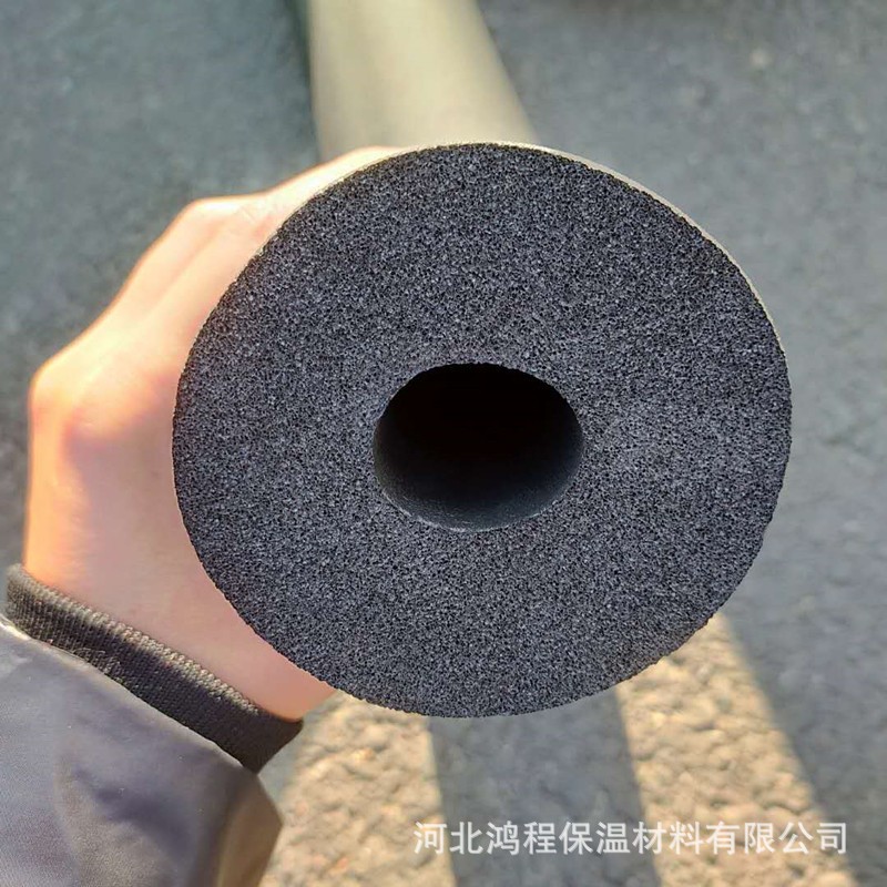 难燃橡塑保温管黑色 保温隔热橡塑海绵管套耐高温nbr橡塑空调管壳图5