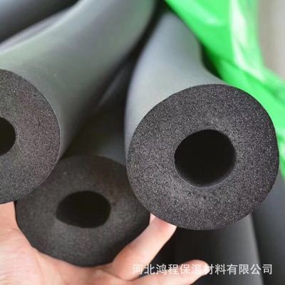 难燃橡塑保温管黑色 保温隔热橡塑海绵管套耐高温nbr橡塑空调管壳图3