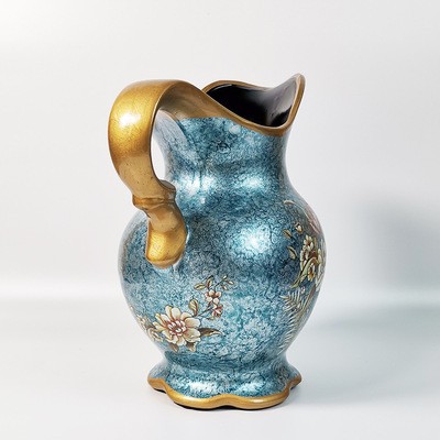 欧式轻奢工艺花瓶插花瓶陶瓷彩绘家居装饰品大号桌面花瓶客厅摆件图3
