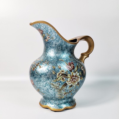 欧式轻奢工艺花瓶插花瓶陶瓷彩绘家居装饰品大号桌面花瓶客厅摆件图2