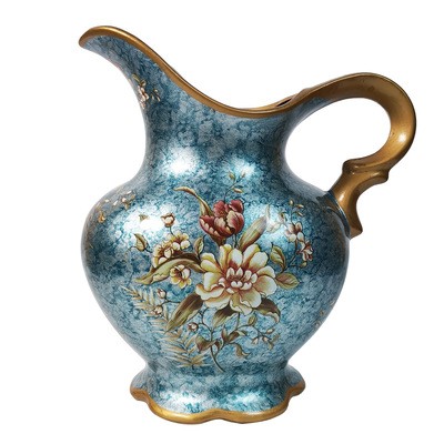 欧式轻奢工艺花瓶插花瓶陶瓷彩绘家居装饰品大号桌面花瓶客厅摆件图5