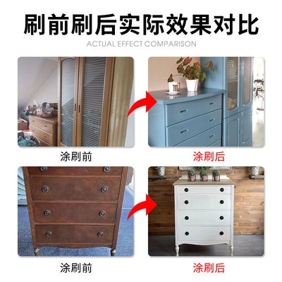 莫艺水性木器漆门窗翻新油漆家具改色木器涂料木漆清漆环保家具漆图4