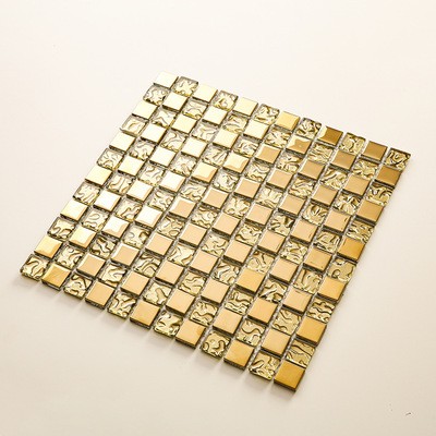 直销金色水滴卫生间浴室墙面背景墙瓷砖马赛克300X300mm现货批发图3