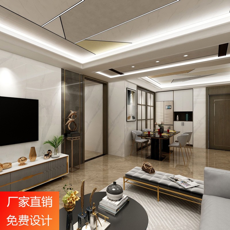 全铝蜂窝板厨卫客餐厅天花斜拼铝蜂窝大板吊顶定制图2