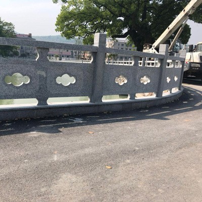 厂家仿古石雕栏杆河道花岗岩栏板汉白玉景观石材阳台路桥石栏杆图4
