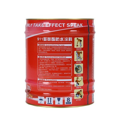 直销WBS威巴仕双组份25KG911聚氨酯防水涂料屋顶屋面建筑防水材料图5