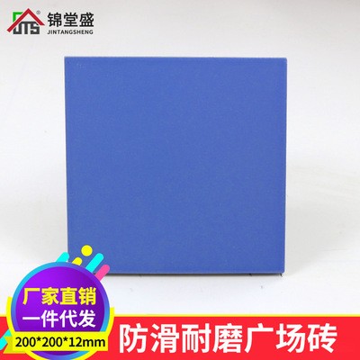 锦堂盛200*200全瓷广场砖屋面楼顶砖 厂家批发户外工程彩色地砖图2