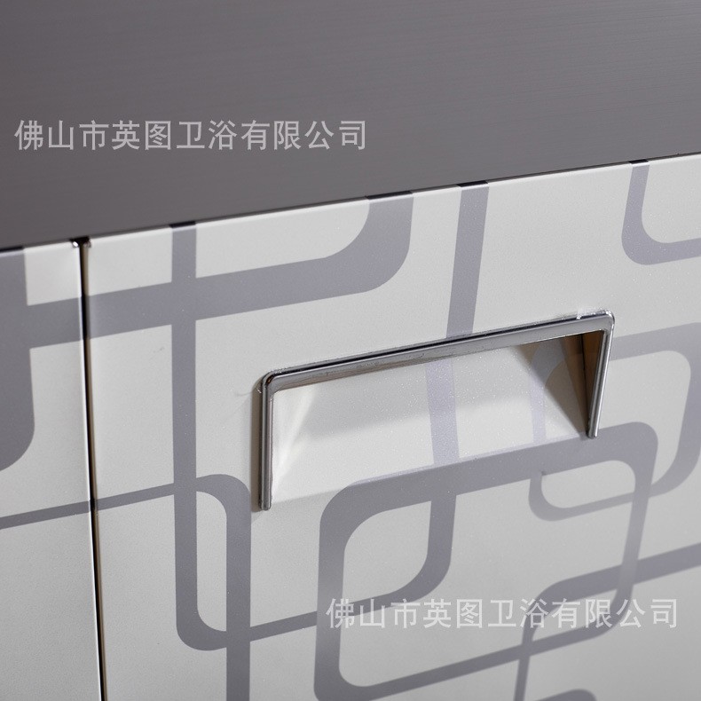 简约现代小户型浴室柜洗手台洗漱台组合不锈钢浴室柜镜子托架批发图2