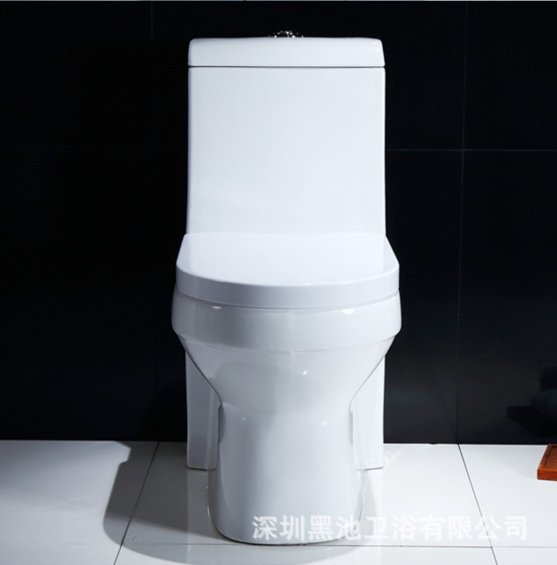马桶坐便器家用虹吸式静音节水连体益高陶瓷防臭坐厕卫浴洁图3