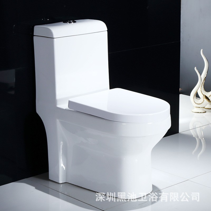 马桶坐便器家用虹吸式静音节水连体益高陶瓷防臭坐厕卫浴洁图5