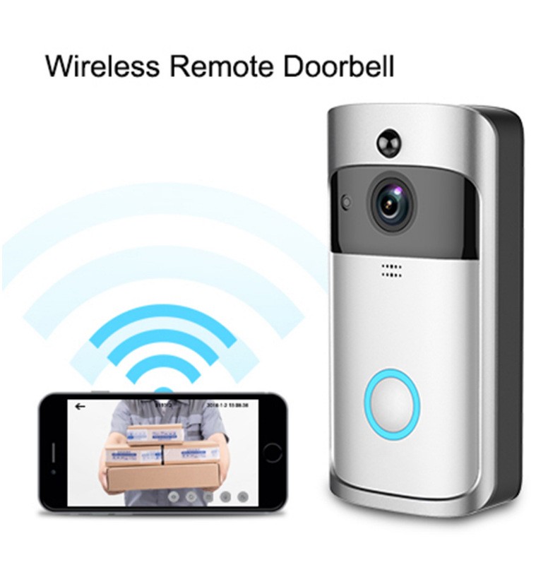 智能WIFI可视门铃无线可视门铃手机远程家用监控视频语音对讲V5图2