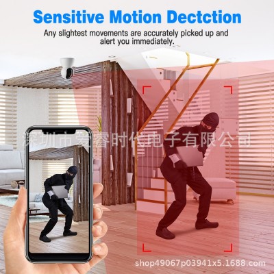 跨境热卖tuya4mp双目枪球WiFi监控摄像头2dual lens wifi camera图2