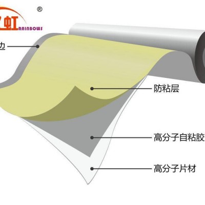 HDPE非沥青基高分子自粘胶膜防水卷材 地下工程适用 厂家直供 100平方米图3