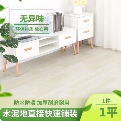 厂家批发加厚地板革水泥地家用pvc地胶垫地革商用塑胶地板 1平方米起批图2