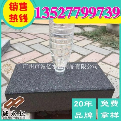 仿花岗岩透水砖 人行道仿石PC砖 广州透水生态石 海绵城市砖厂家 1平方米起批图3