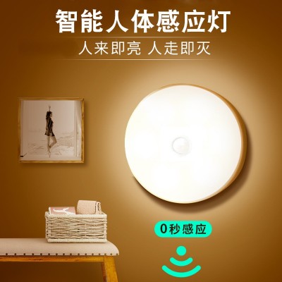 智能人体感应小夜灯无线USB充电创意护眼小夜灯橱柜过道护眼图5