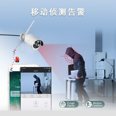 CCTV跨境8路无线wifi监控套装NVR录像机300万像素3MP图3
