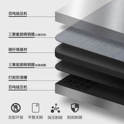 源头工厂木饰面板材金属碳炎板集成墙板直供酒店工程吊顶装饰板材图2