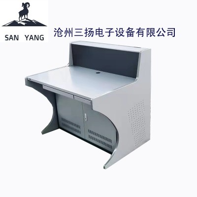 电脑操作台弧形双联 频视监控指挥中心调度台 机房电脑操作台图5
