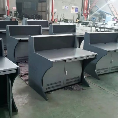 电脑操作台弧形双联 频视监控指挥中心调度台 机房电脑操作台图3