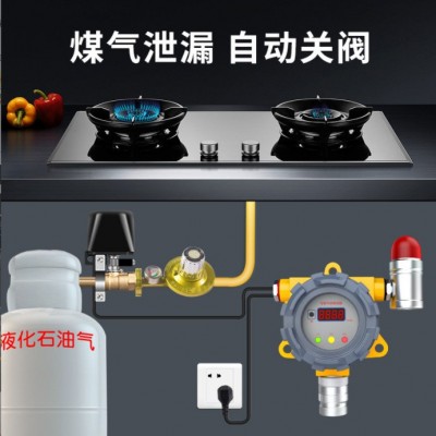 工业商用报警器 厨房煤气站自动切断阀液化气丙烷探测报警器图4