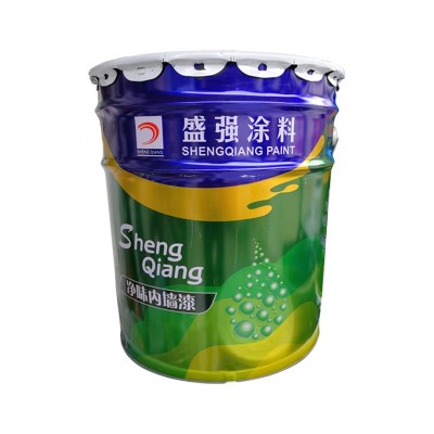 盛强内墙乳胶漆抗碱防霉装修工程工地专用油漆环保净味家用漆批发图5