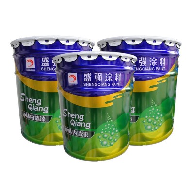 盛强内墙乳胶漆抗碱防霉装修工程工地专用油漆环保净味家用漆批发图3