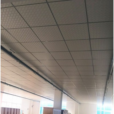 600*600无尘板 吊顶石膏天花板 PVC覆膜洁净板 防潮板 三防板图2